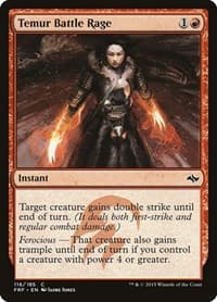 Temur Battle Rage - Fate Reforged - Magic: The Gathering card