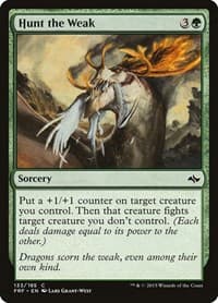 Hunt the Weak - Fate Reforged - Magic: The Gathering card