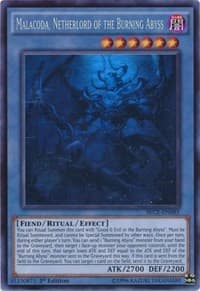 Malacoda, Netherlord of the Burning Abyss (Ghost Rare) - Secrets of Eternity - YuGiOh card