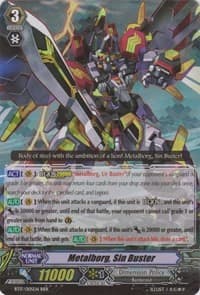 Metalborg, Sin Buster - BT17: Blazing Perdition ver.E - Cardfight Vanguard card