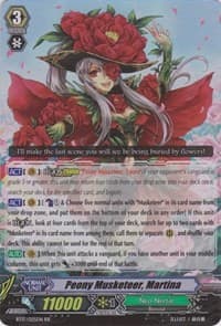Peony Musketeer, Martina - BT17: Blazing Perdition ver.E - Cardfight Vanguard card
