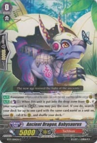 Ancient Dragon, Babysaurus - BT17: Blazing Perdition ver.E - Cardfight Vanguard card