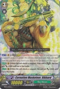 Carnation Musketeer, Rikhard - BT17: Blazing Perdition ver.E - Cardfight Vanguard card