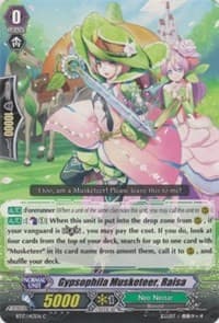 Gypsophila Musketeer, Raisa - BT17: Blazing Perdition ver.E - Cardfight Vanguard card