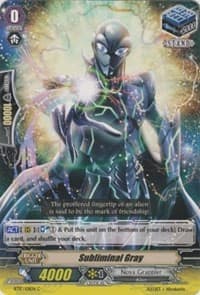 Subliminal Gray - BT17: Blazing Perdition ver.E - Cardfight Vanguard card