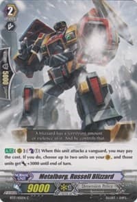 Metalborg, Russell Blizzard - BT17: Blazing Perdition ver.E - Cardfight Vanguard card