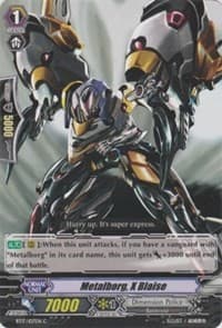 Metalborg, X Blaise - BT17: Blazing Perdition ver.E - Cardfight Vanguard card
