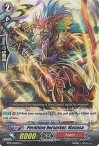Perdition Berserker, Manasa - BT17: Blazing Perdition ver.E - Cardfight Vanguard card