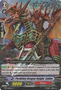 Perdition Dragon Knight, Sabha - BT17: Blazing Perdition ver.E - Cardfight Vanguard card