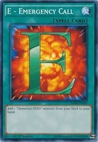 E - Emergency Call - Structure Deck: HERO Strike - YuGiOh card