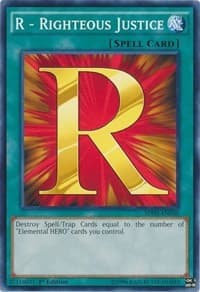 R - Righteous Justice - Structure Deck: HERO Strike - YuGiOh card