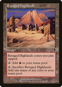 Ravaged Highlands - Odyssey - Magic: The Gathering card