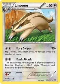 Linoone - XY - Primal Clash - Pokemon card