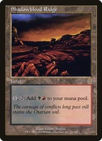 Shadowblood Ridge - Odyssey - Magic: The Gathering card