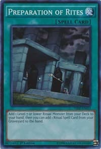 Preparation of Rites - The Secret Forces - YuGiOh card