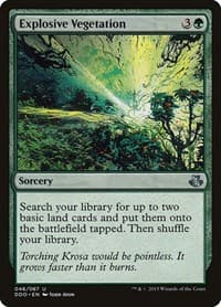 Explosive Vegetation - Duel Decks: Elspeth vs. Kiora - Magic: The Gathering card