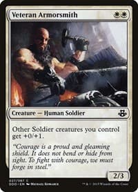 Veteran Armorsmith - Duel Decks: Elspeth vs. Kiora - Magic: The Gathering card