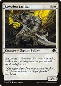 Loxodon Partisan - Duel Decks: Elspeth vs. Kiora - Magic: The Gathering card