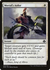 Mortal's Ardor - Duel Decks: Elspeth vs. Kiora - Magic: The Gathering card