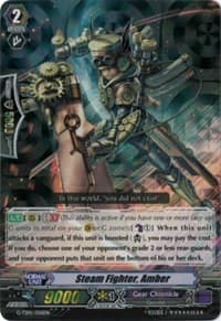 Steam Fighter, Amber (Foil) - G-TD01: Awakening Of The Interdimensional Dragon - Cardfight Vanguard card