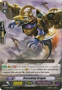 Brasswing Dragon - G-TD01: Awakening Of The Interdimensional Dragon - Cardfight Vanguard card