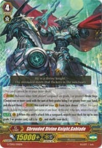 Shrouded Divine Knight, Gablade (Foil) - G-TD02: Divine Swordsman of the Shiny Star - Cardfight Vanguard card