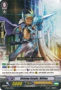Shining Knight, Millius - G-TD02: Divine Swordsman of the Shiny Star - Cardfight Vanguard card