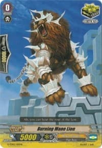 Burning Mane Lion - G-TD02: Divine Swordsman of the Shiny Star - Cardfight Vanguard card