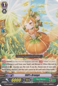 100% Orange - G-TD03: Flower Maiden of Purity - Cardfight Vanguard card