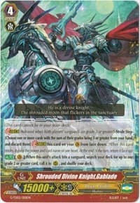 Shrouded Divine Knight, Gablade - G-TD02: Divine Swordsman of the Shiny Star - Cardfight Vanguard card