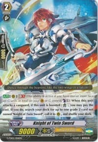 Knight of Twin Sword - G-TD02: Divine Swordsman of the Shiny Star - Cardfight Vanguard card