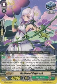 Maiden of Daybreak - G-TD03: Flower Maiden of Purity - Cardfight Vanguard card