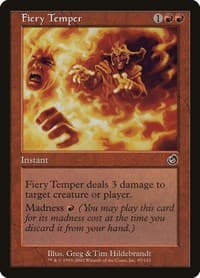 Fiery Temper - Torment - Magic: The Gathering card