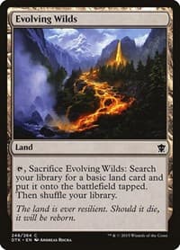 Evolving Wilds - Dragons of Tarkir - Magic: The Gathering card