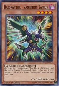 Raidraptor - Vanishing Lanius - Secrets of Eternity - YuGiOh card