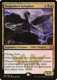 Dragonlord Kolaghan - Dragons of Tarkir - Magic: The Gathering card