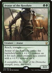 Avatar of the Resolute - Dragons of Tarkir - Magic: The Gathering card