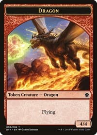Dragon Token - Dragons of Tarkir - Magic: The Gathering card