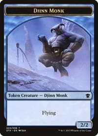 Djinn Monk Token - Dragons of Tarkir - Magic: The Gathering card