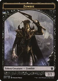 Zombie Token - Dragons of Tarkir - Magic: The Gathering card