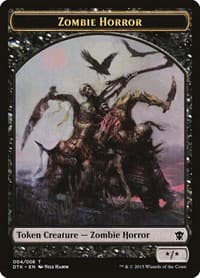 Zombie Horror Token - Dragons of Tarkir - Magic: The Gathering card