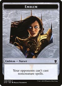 Emblem - Narset Transcendent - Dragons of Tarkir - Magic: The Gathering card