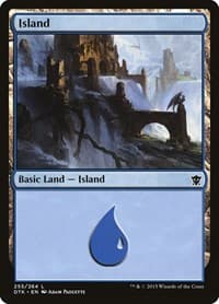 Island (255) - Dragons of Tarkir - Magic: The Gathering card