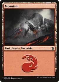Mountain (261) - Dragons of Tarkir - Magic: The Gathering card