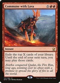 Commune with Lava - Dragons of Tarkir - Magic: The Gathering card
