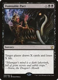 Damnable Pact - Dragons of Tarkir - Magic: The Gathering card