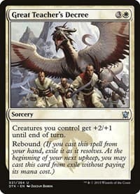 Great Teacher's Decree - Dragons of Tarkir - Magic: The Gathering card