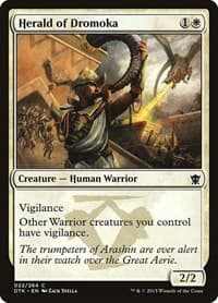 Herald of Dromoka - Dragons of Tarkir - Magic: The Gathering card
