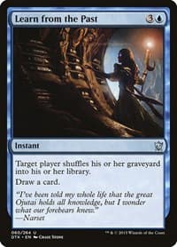 Learn from the Past - Dragons of Tarkir - Magic: The Gathering card