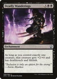 Deadly Wanderings - Dragons of Tarkir - Magic: The Gathering card